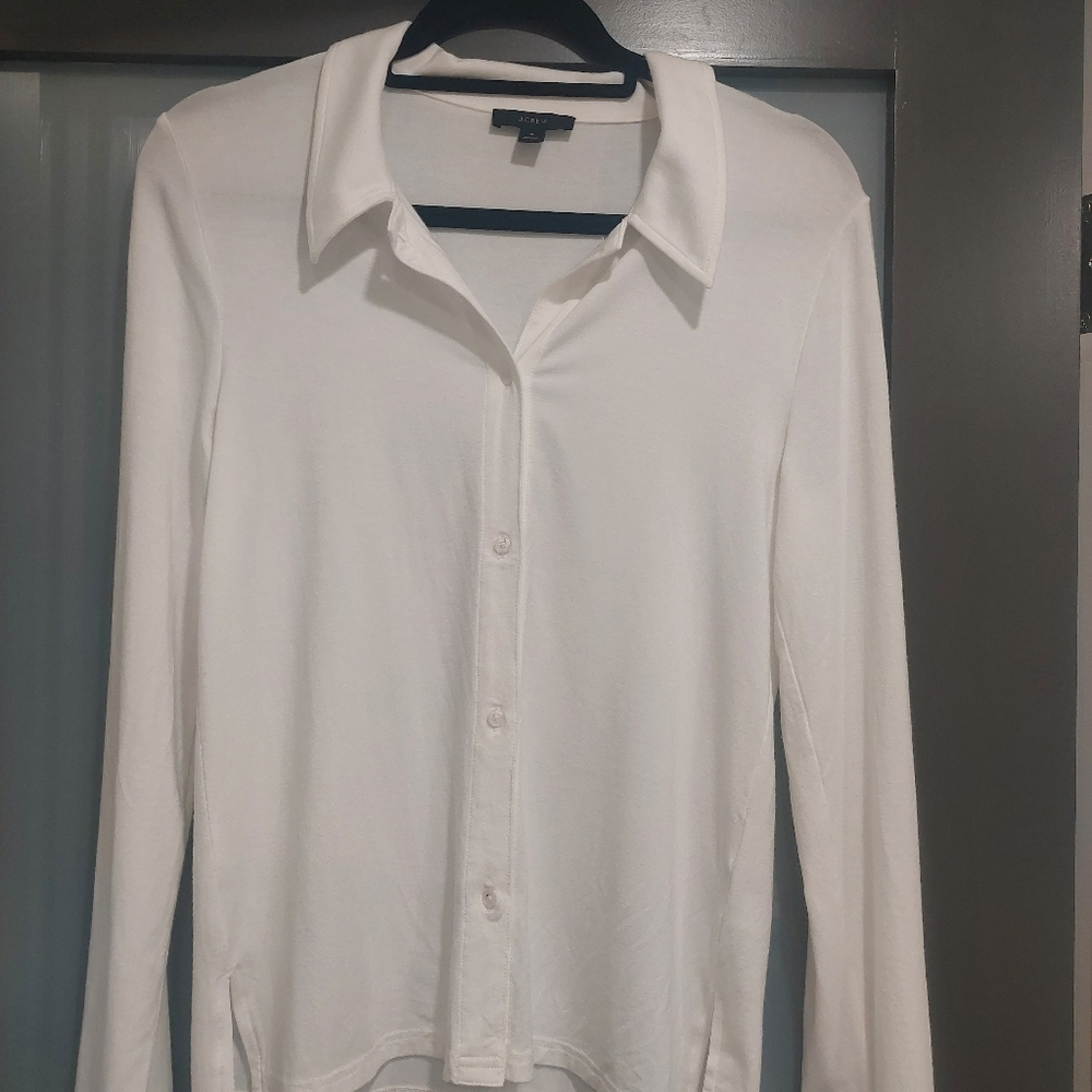 JCREW white Re-imagined button down women's shirt. S.